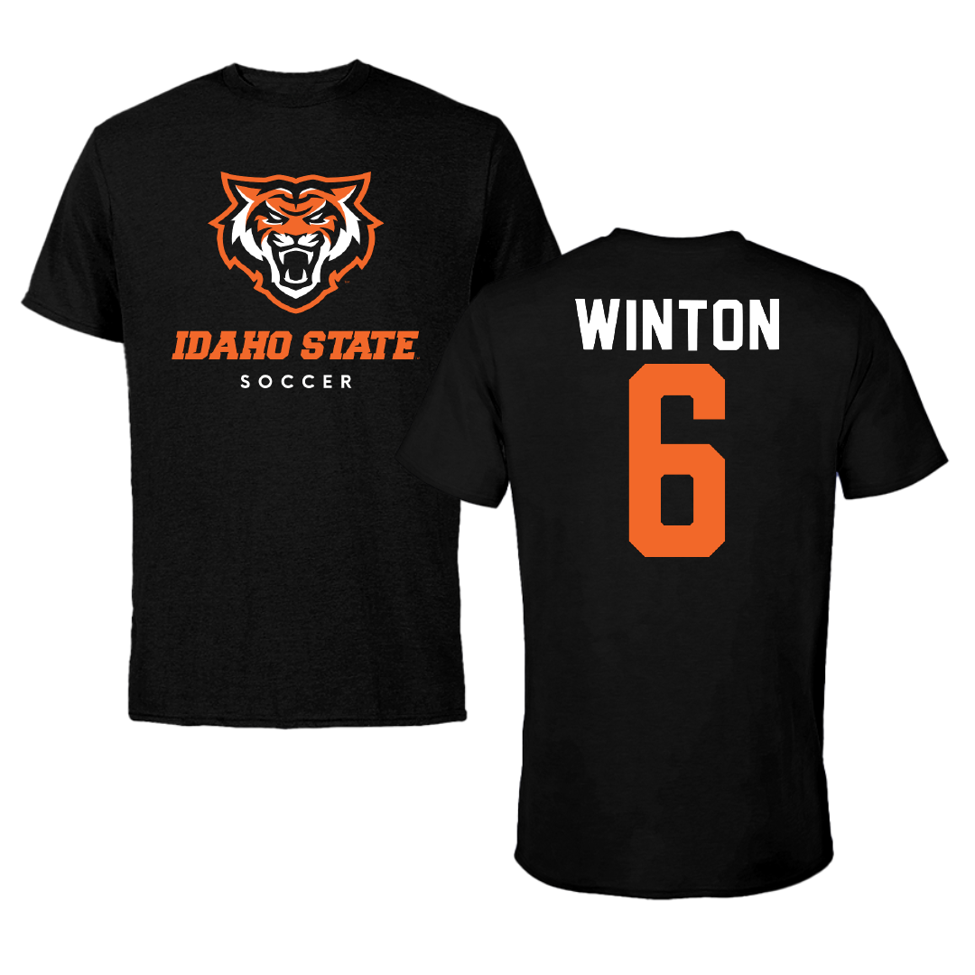 Idaho State University Soccer Black Tee - #6 Isabella Winton
