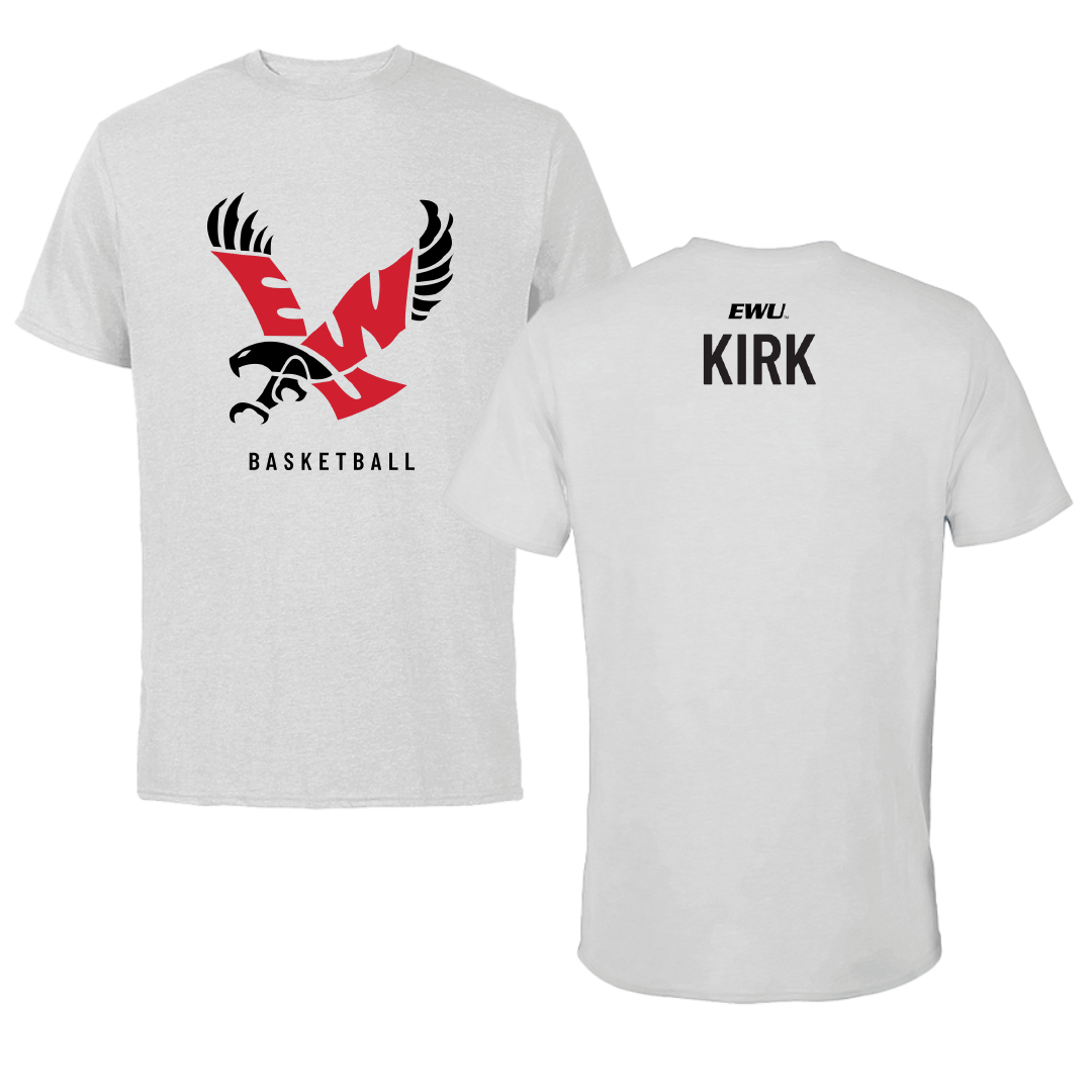 Eastern Washington University Basketball Light Gray Performance Tee - Paris Kirk