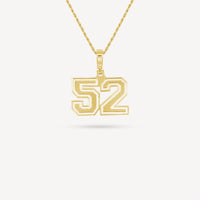 Gold Presidents Pendant and Chain - #52 Evan Pauling