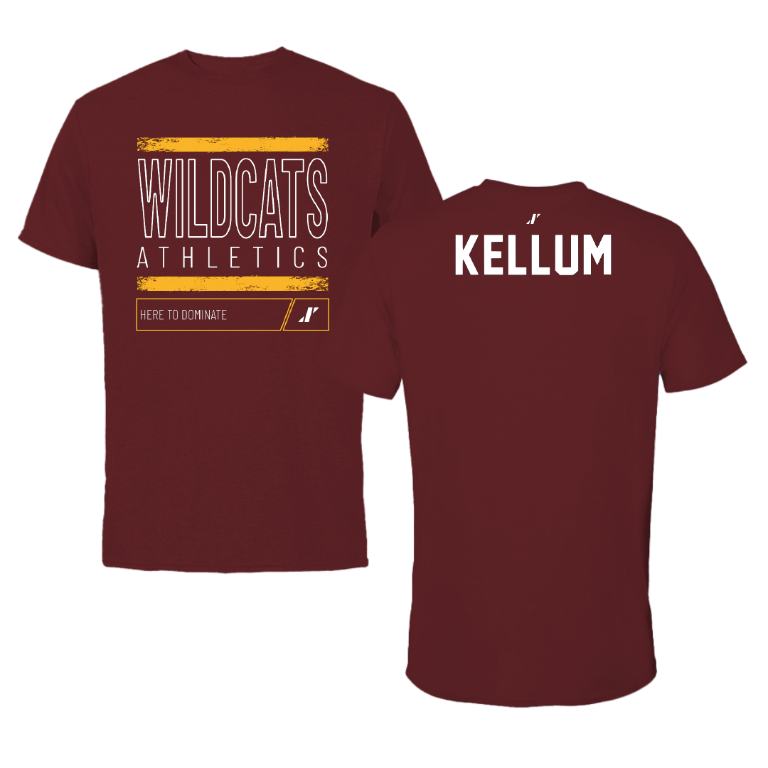 Bethune-Cookman University TF and XC Maroon Dominate Tee - Elijah Kellum