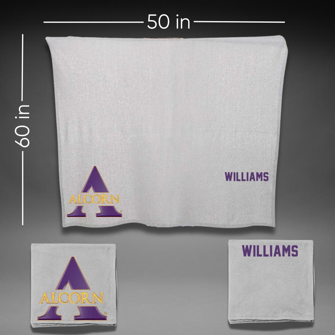 Alcorn State University TF and XC Gray Blanket - Derrick Williams