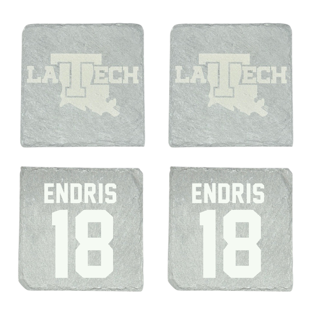 Louisiana Tech University Softball Stone Coaster (4 Pack)  - #18 Paris Endris