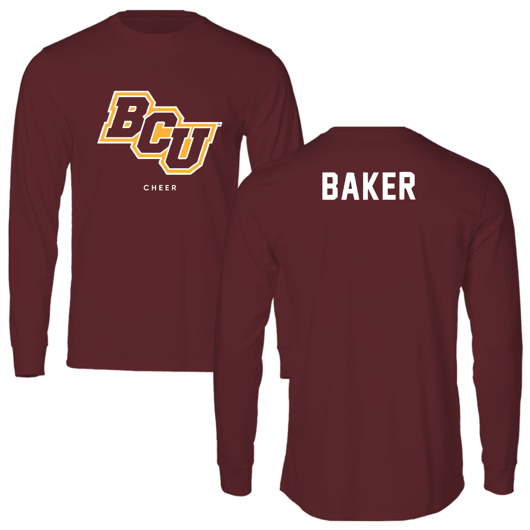 Bethune-Cookman University Cheer Maroon Long Sleeve - Tatum Baker