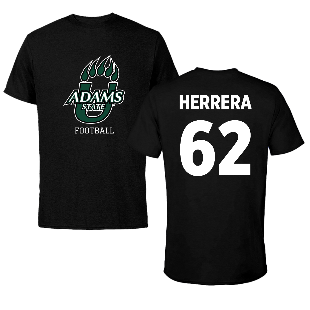 Adams State University Football Black State Performance Tee - #62 Daniel Herrera