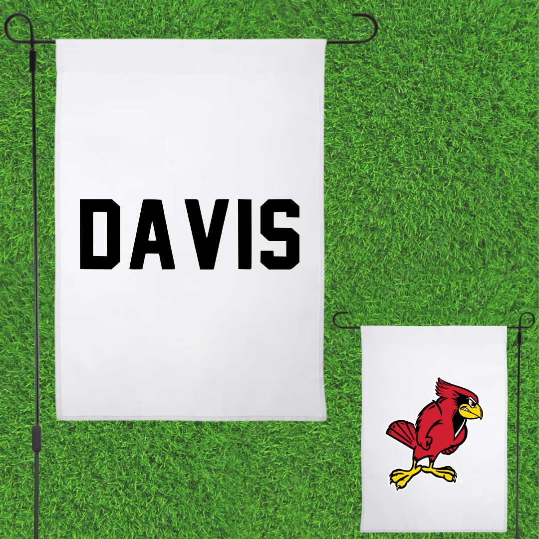 Illinois State University Track and Field White Garden Flag - Reece Davis