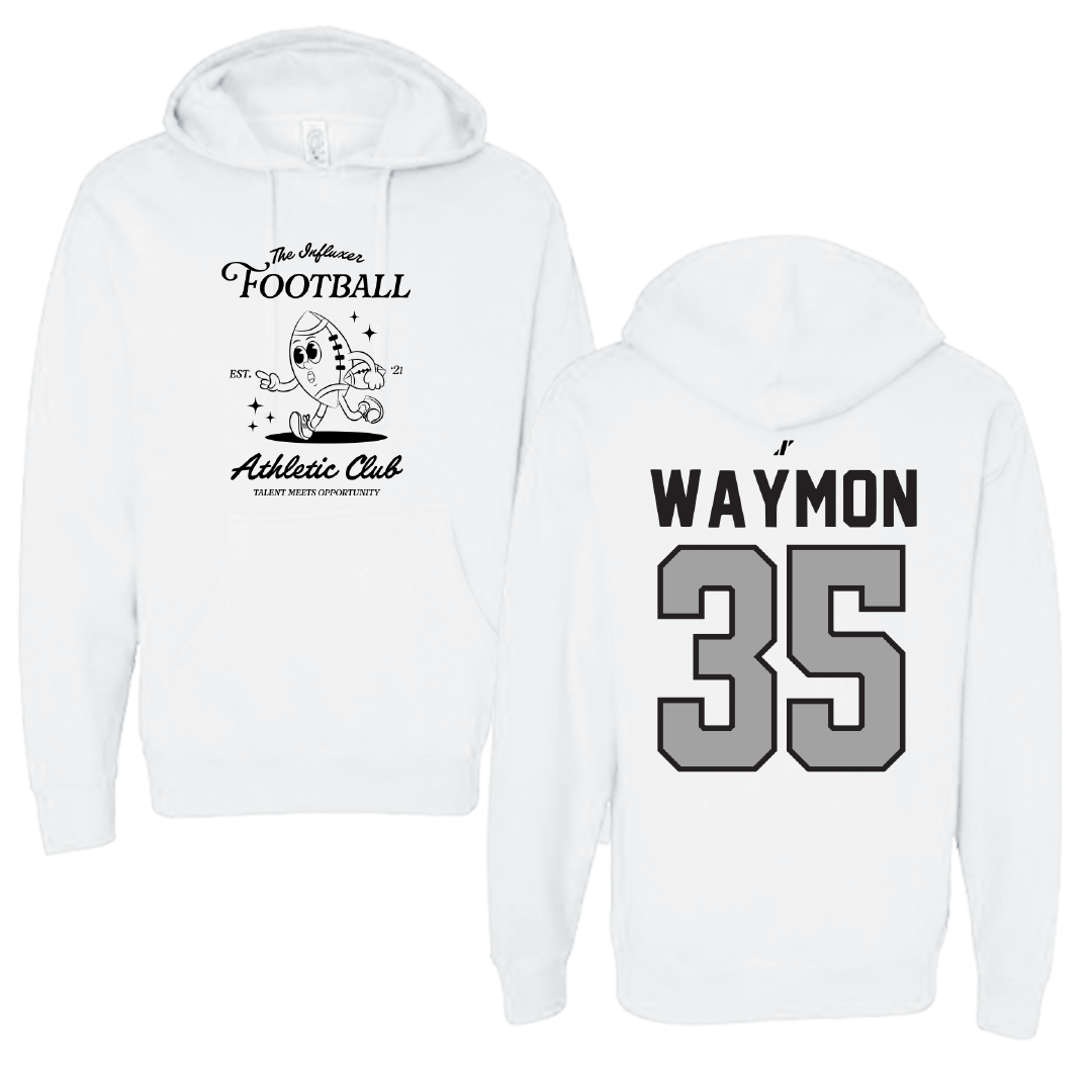 Football White Influxer Athletic Club Hoodie - #35 Ty Waymon