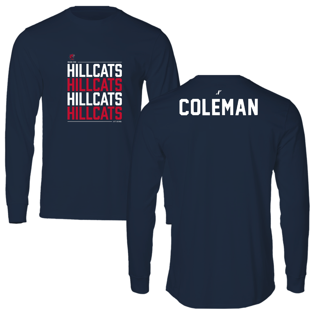 Rogers State University TF and XC Navy General Long Sleeve - Riley Coleman