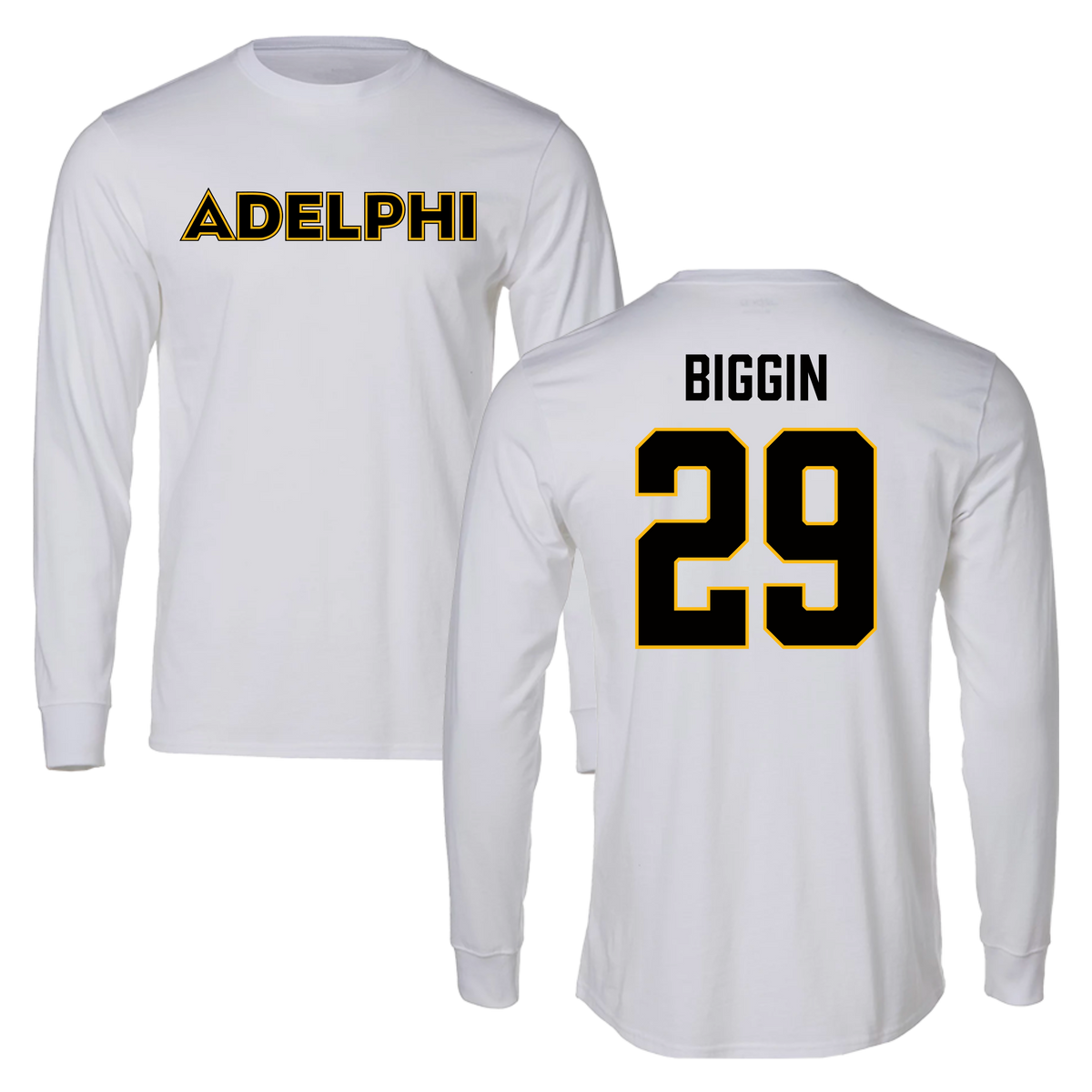 Adelphi University Field Hockey White Long Sleeve - #29 Emiline Biggin