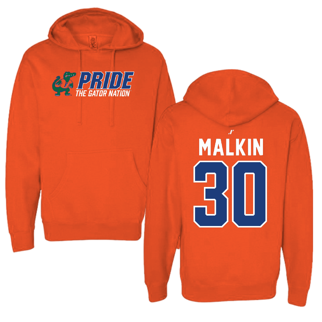 University of Florida Soccer Orange General Hoodie - #30 Amelia Malkin