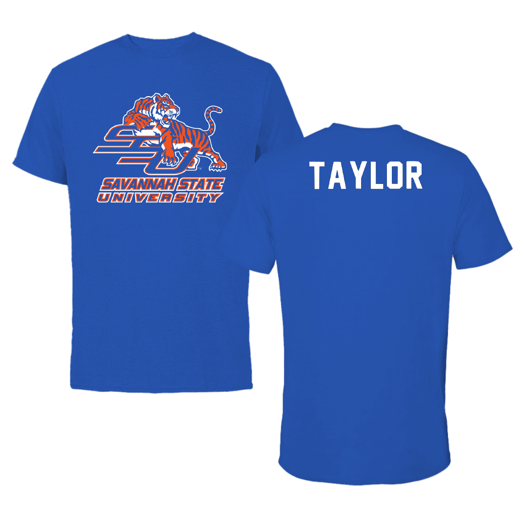 Savannah State University TF and XC Blue Performance Tee - Victoria Taylor