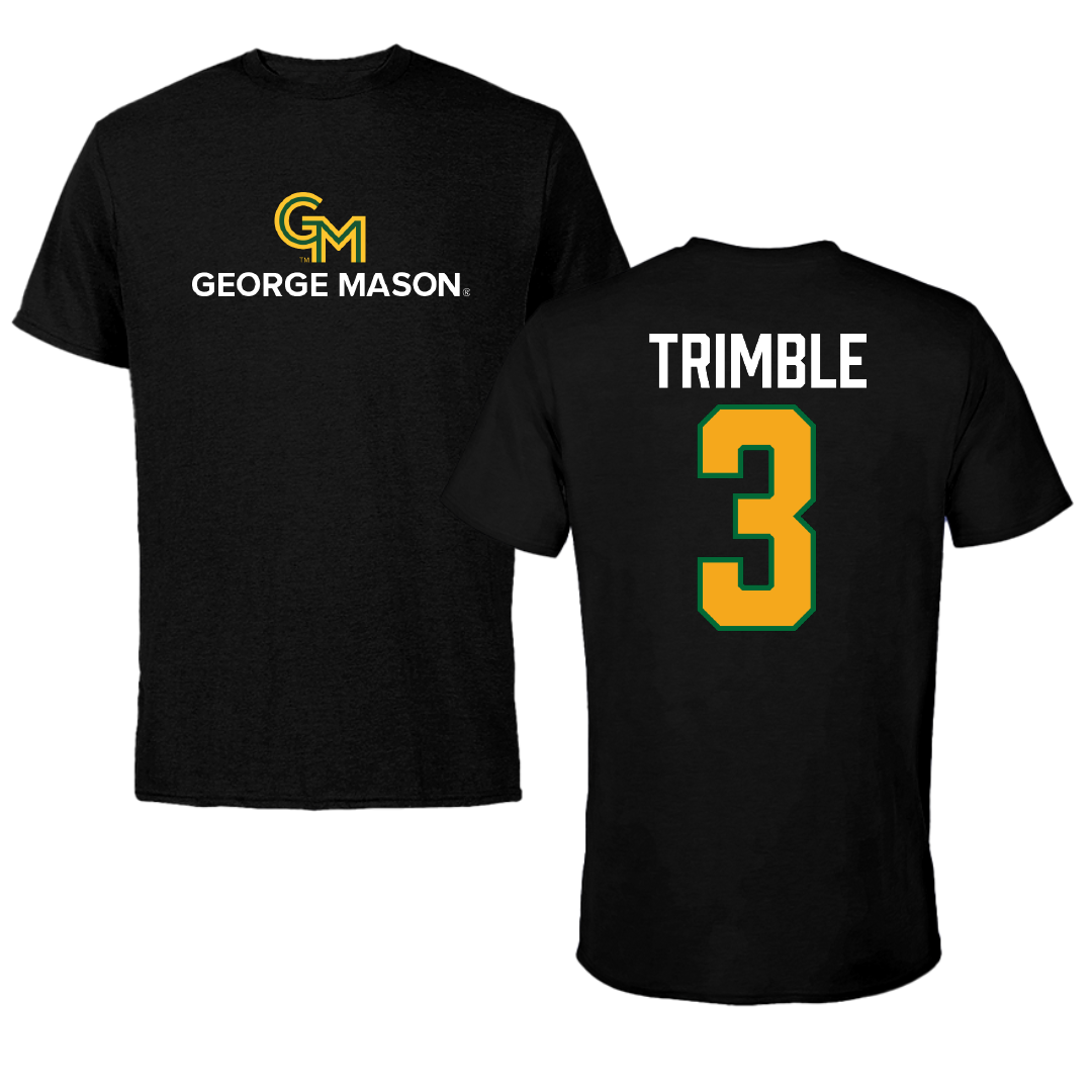 George Mason University Baseball Black Tee - #3 South Trimble