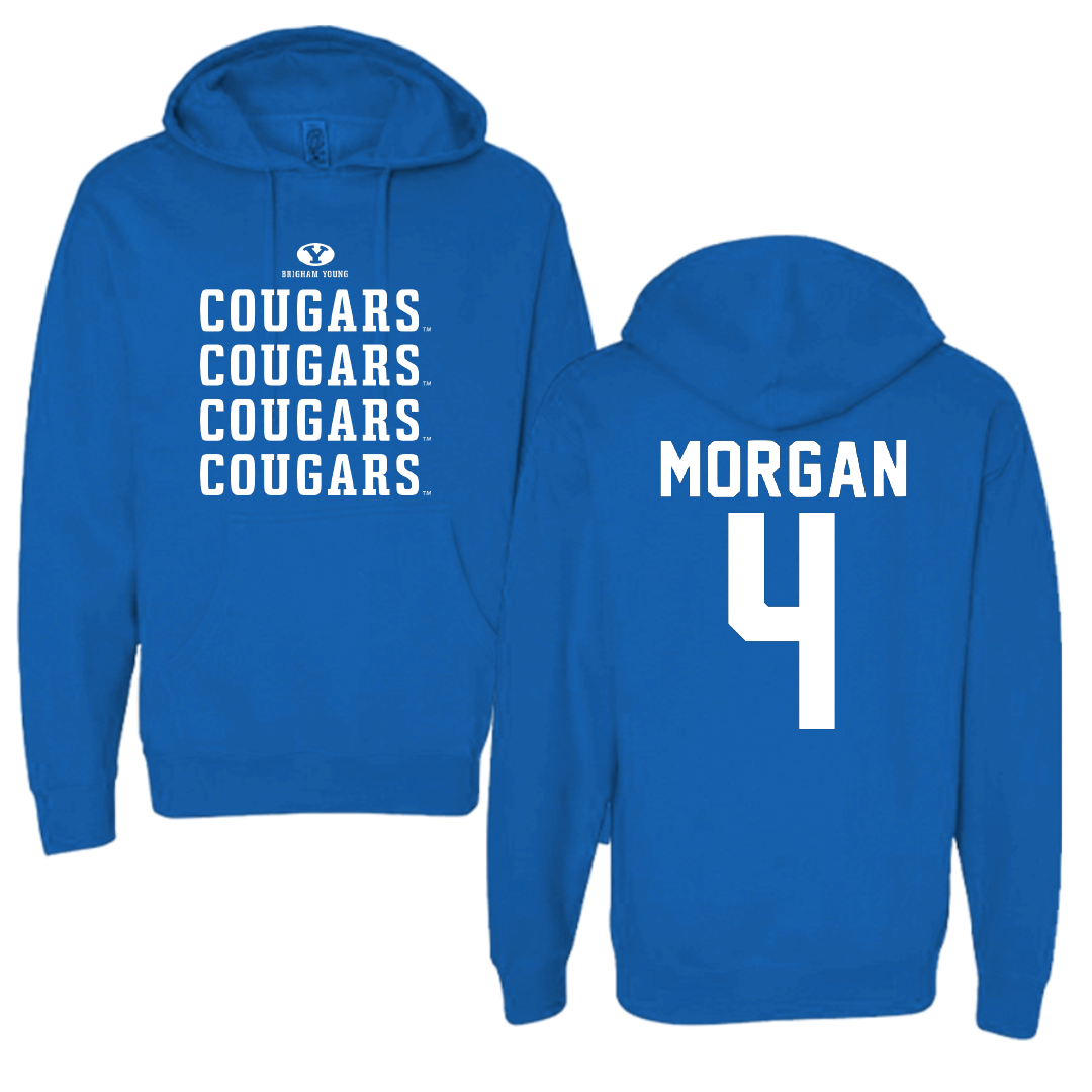 Brigham Young University Softball Blue General Hoodie - #4 Ariyah Morgan