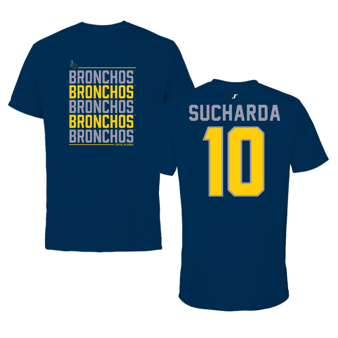 University of Central Oklahoma Basketball Navy General Performance Tee - #10 Chase Sucharda