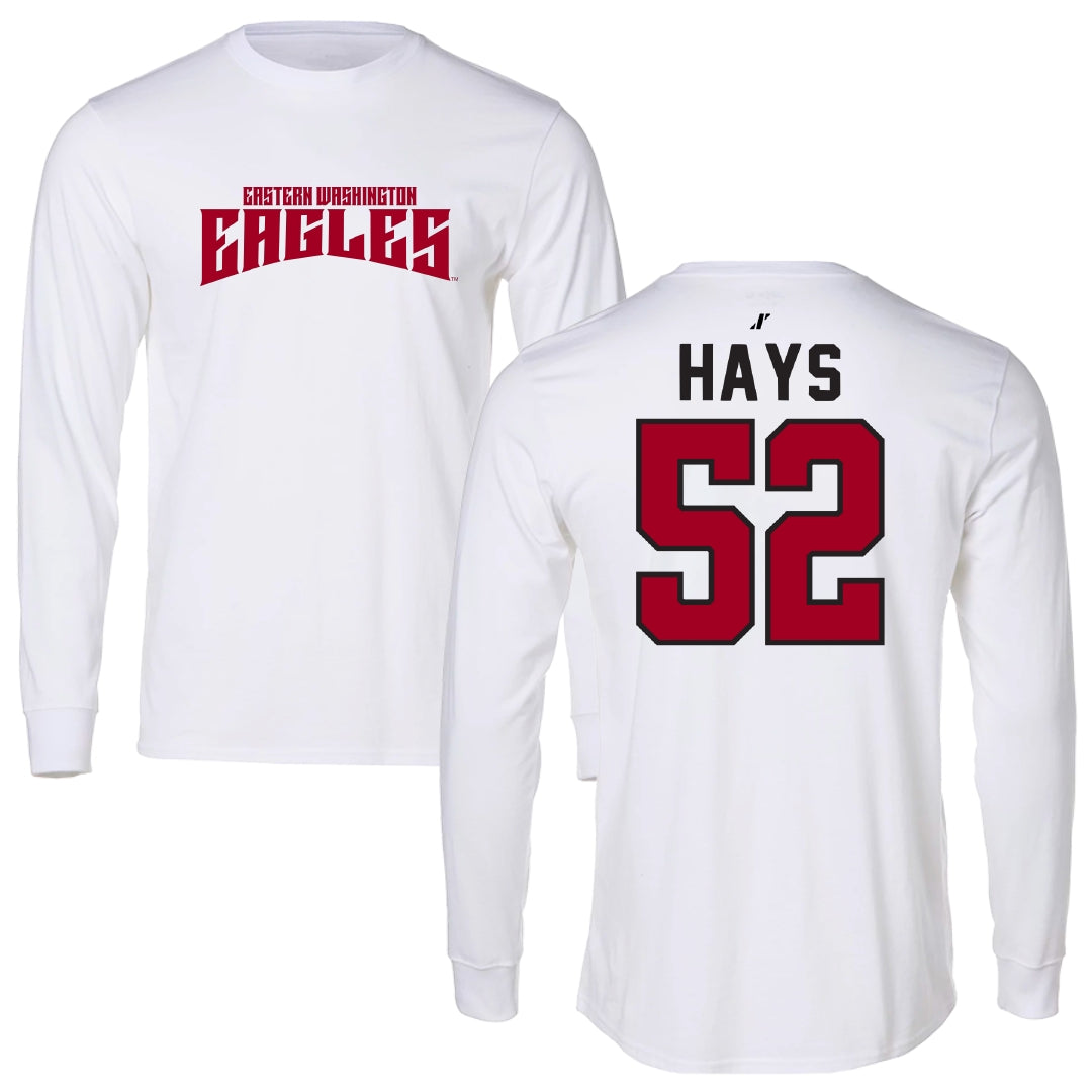 Eastern Washington University Basketball White Classic Long Sleeve - #52 Bella Hays