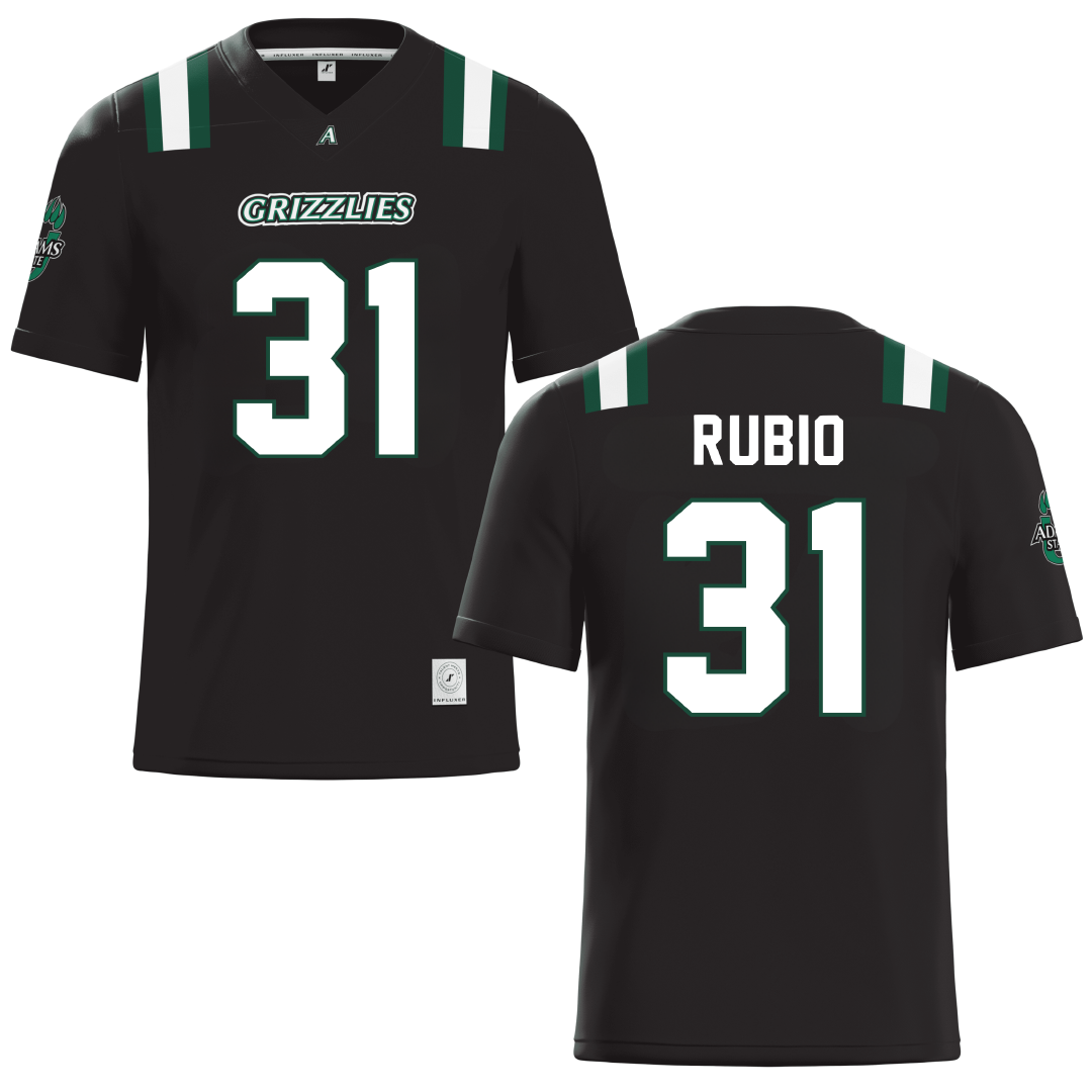 Adams State University Black Football Jersey - #31 Miguel Rubio