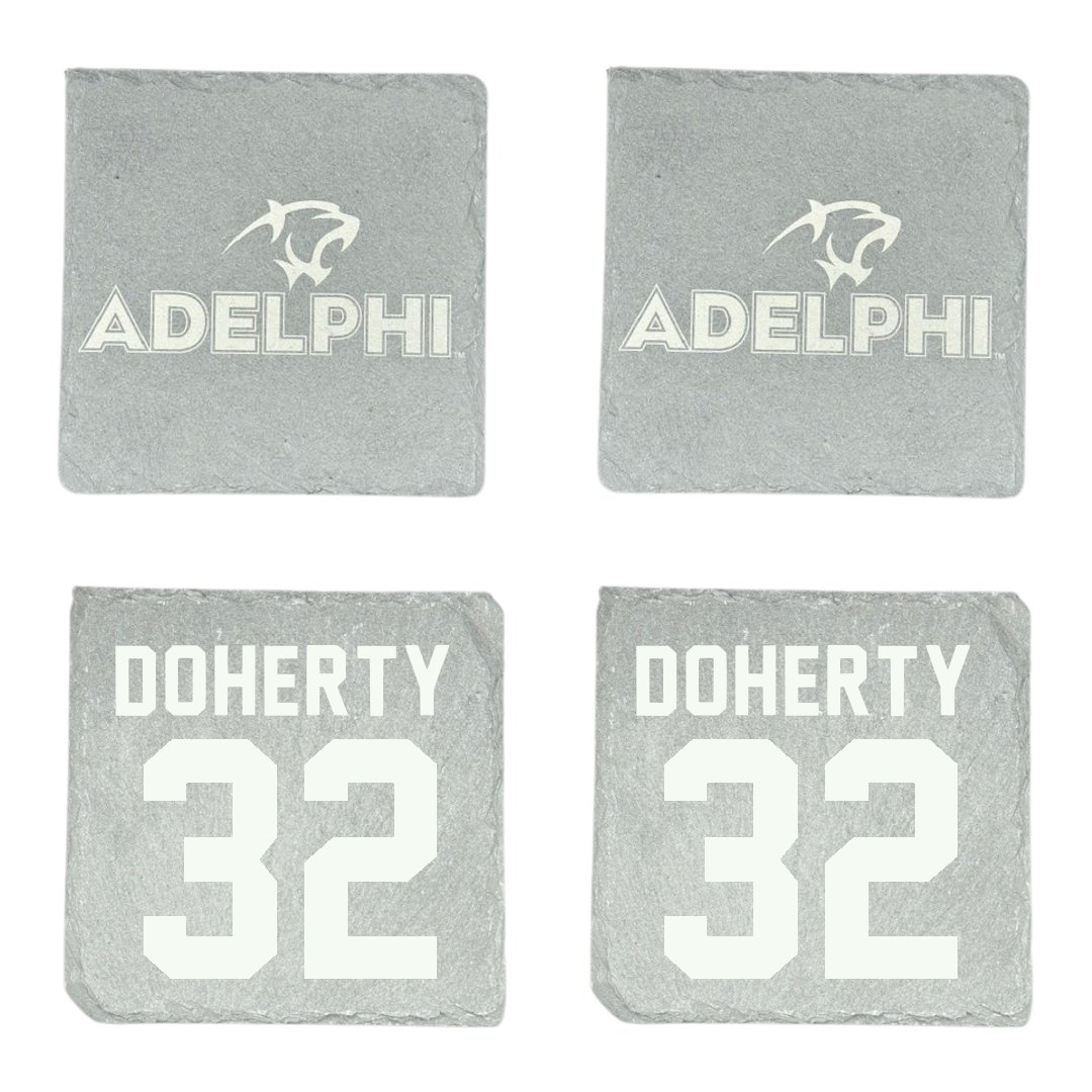 Adelphi University Lacrosse Stone Coaster (4 Pack)  - #32 Brian Doherty