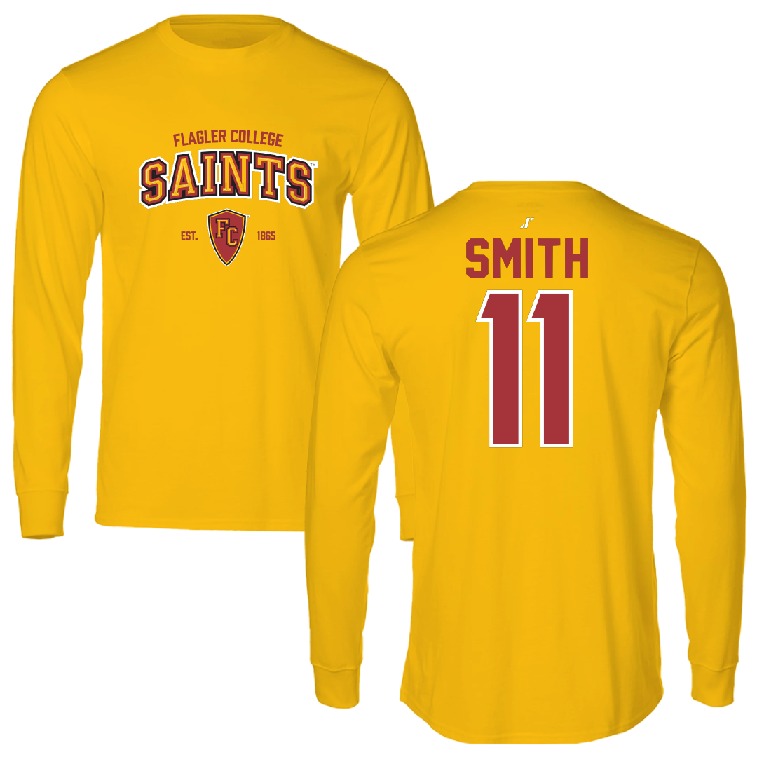 Flagler College Softball Gold General Long Sleeve - #11 Hannah Smith