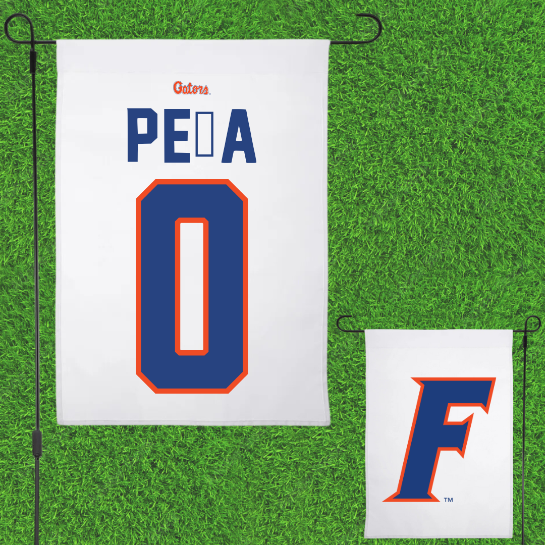 University of Florida Soccer White Garden Flag - #0 Paloma Peña