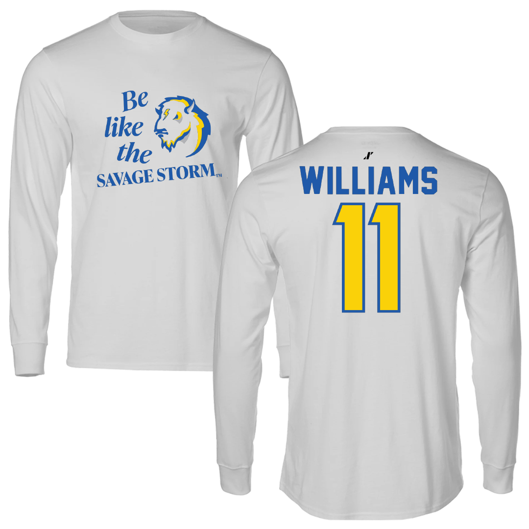 Southeastern Oklahoma State University Basketball Light Gray Be Like Us Long Sleeve - #11 Jalen Williams