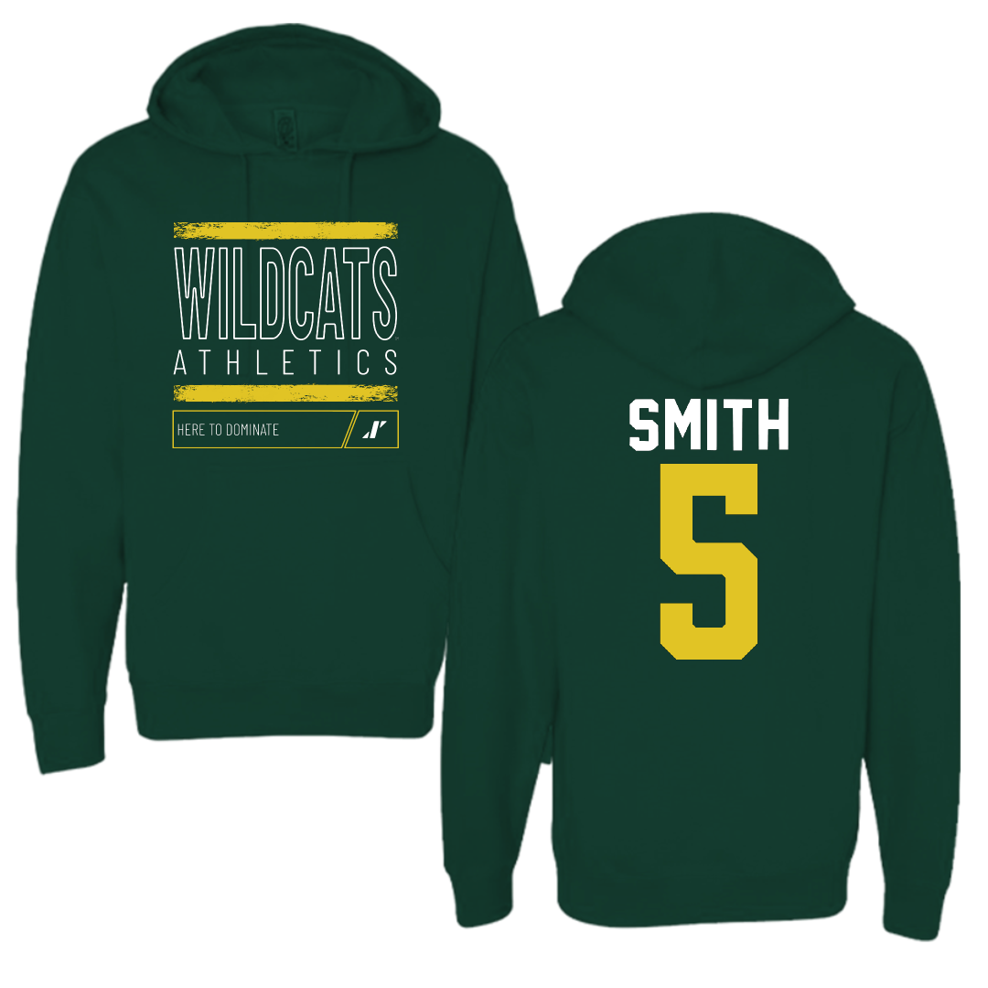 Northern Michigan University Basketball Forest Green Dominate Hoodie - #5 Carson Smith