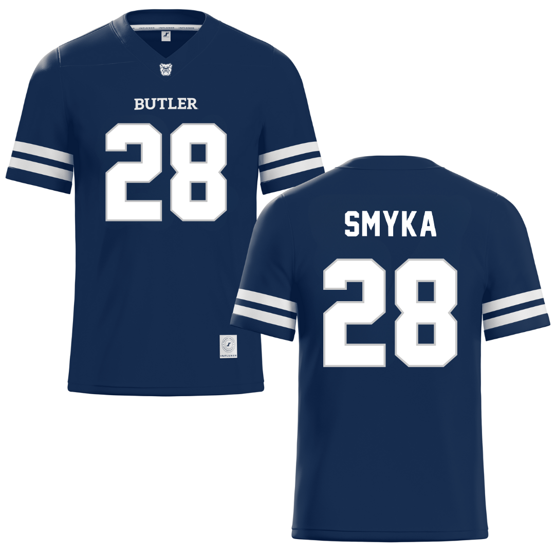 Butler University Blue Lacrosse Jersey - #28 Katie Smyka