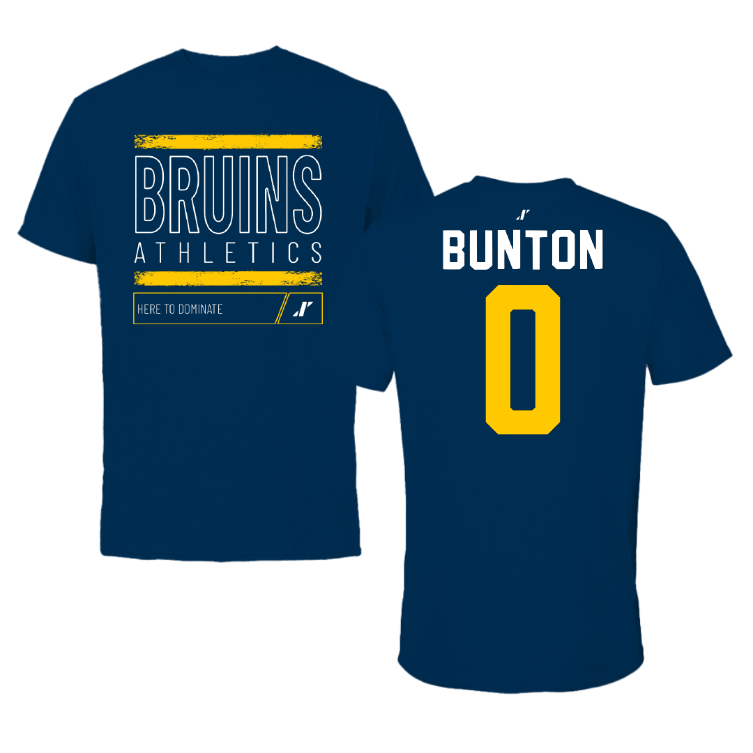 Carolina University Soccer Navy Dominate Tee - #0 Isaac Bunton