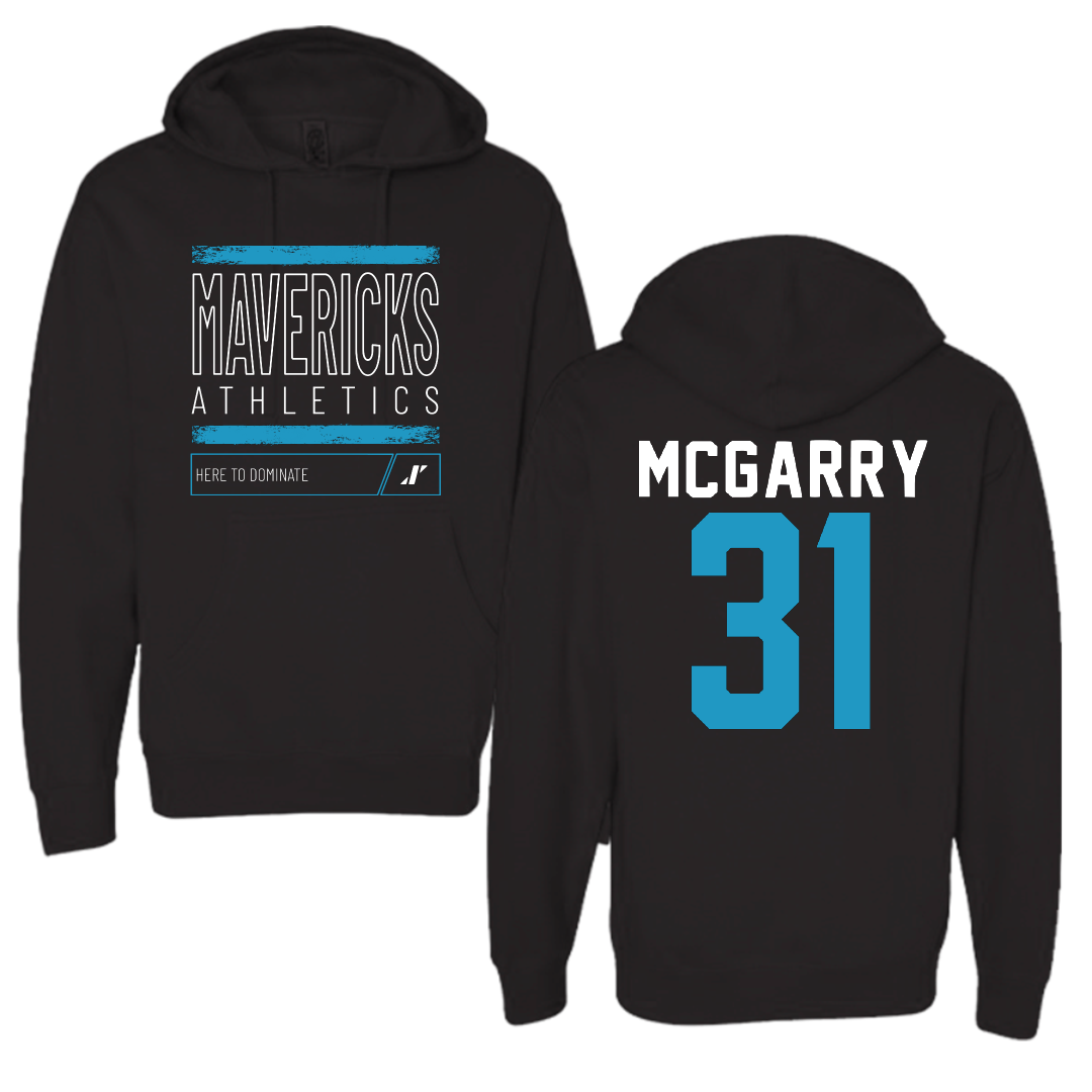 Mercy University Baseball Black Dominate Hoodie - #31 Ethan McGarry