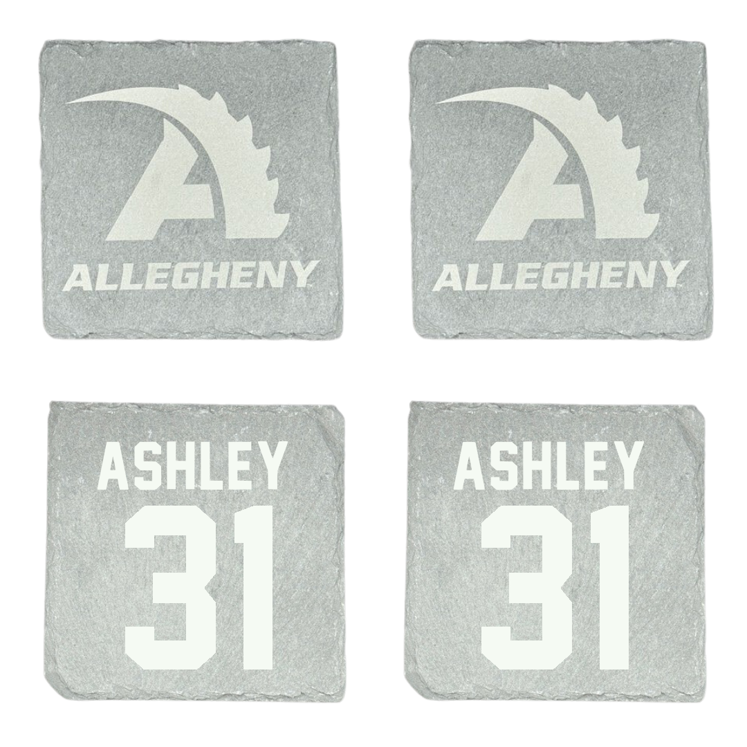 Allegheny College Baseball Stone Coaster (4 Pack)  - #31 Harrison Ashley