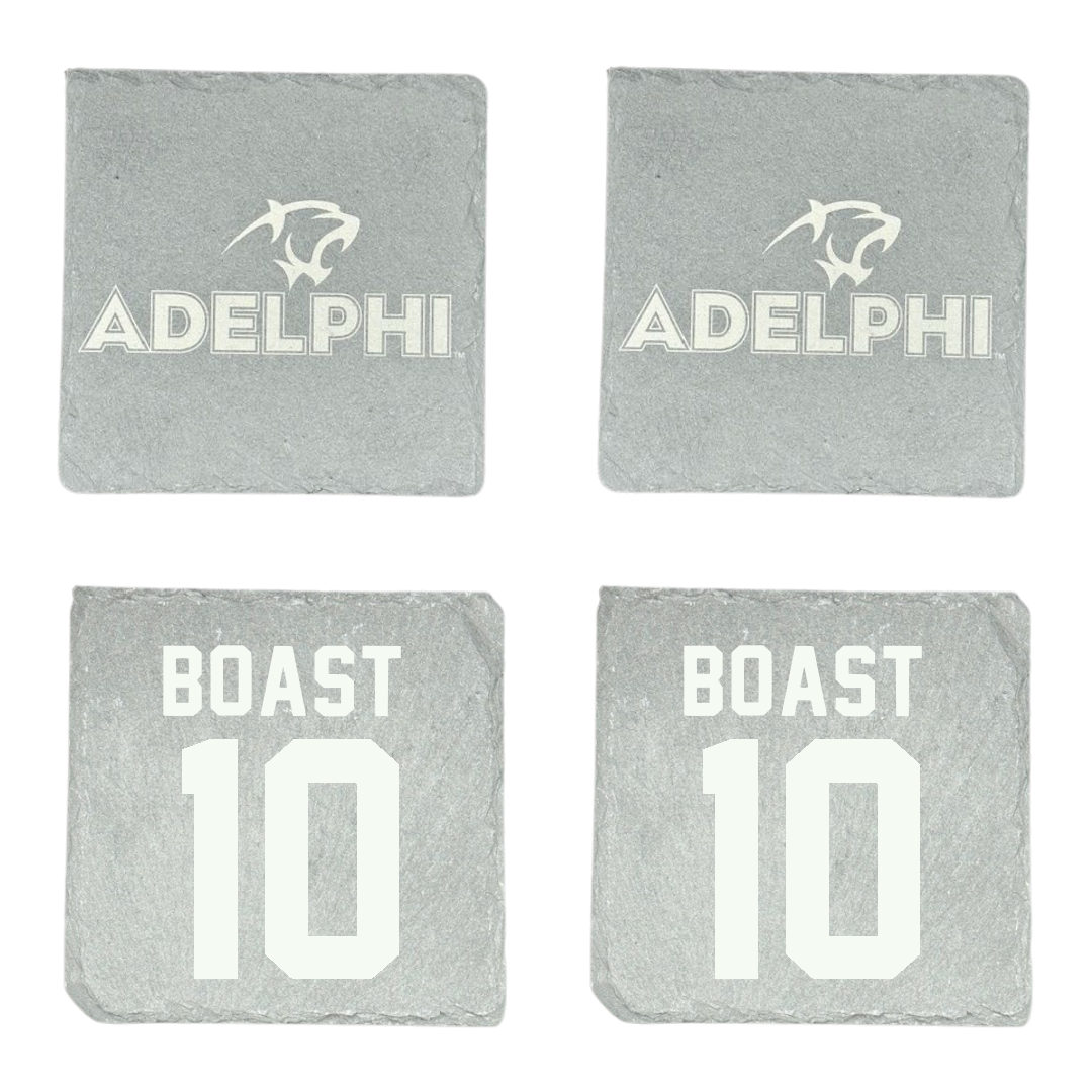 Adelphi University Soccer Stone Coaster (4 Pack)  - #10 Luca Boast