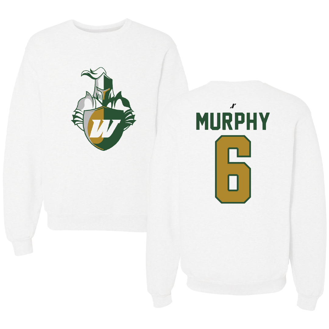 Webber International University Lacrosse White Crewneck - #6 Liam Murphy