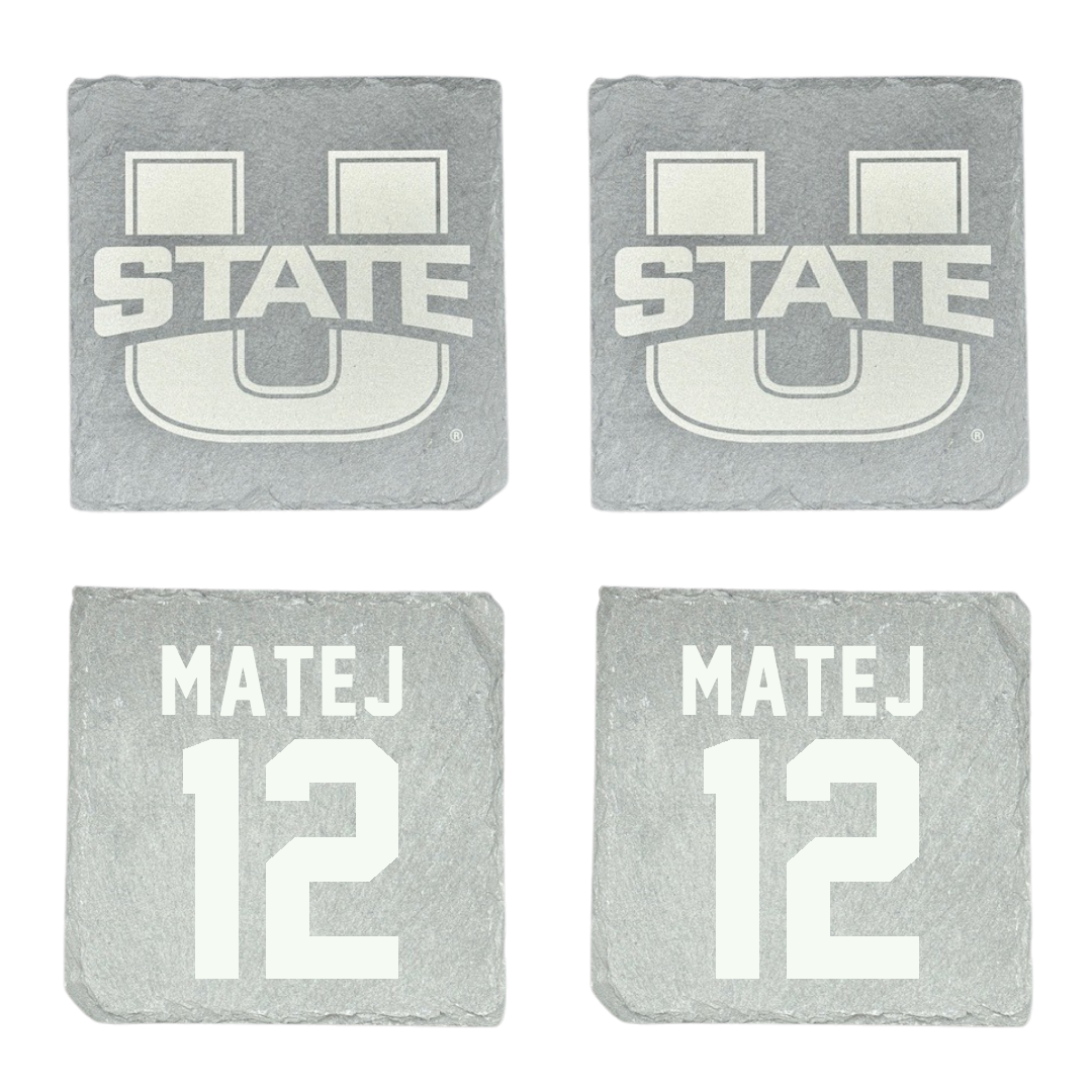 Utah State University Softball Stone Coaster (4 Pack)  - #12 Grace Matej
