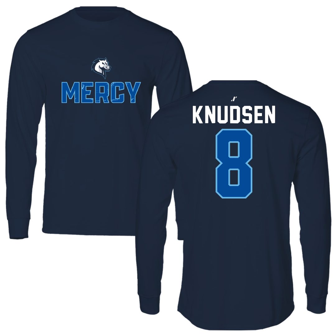 Mercy University Lacrosse Navy General Long Sleeve - #8 Sofia Knudsen