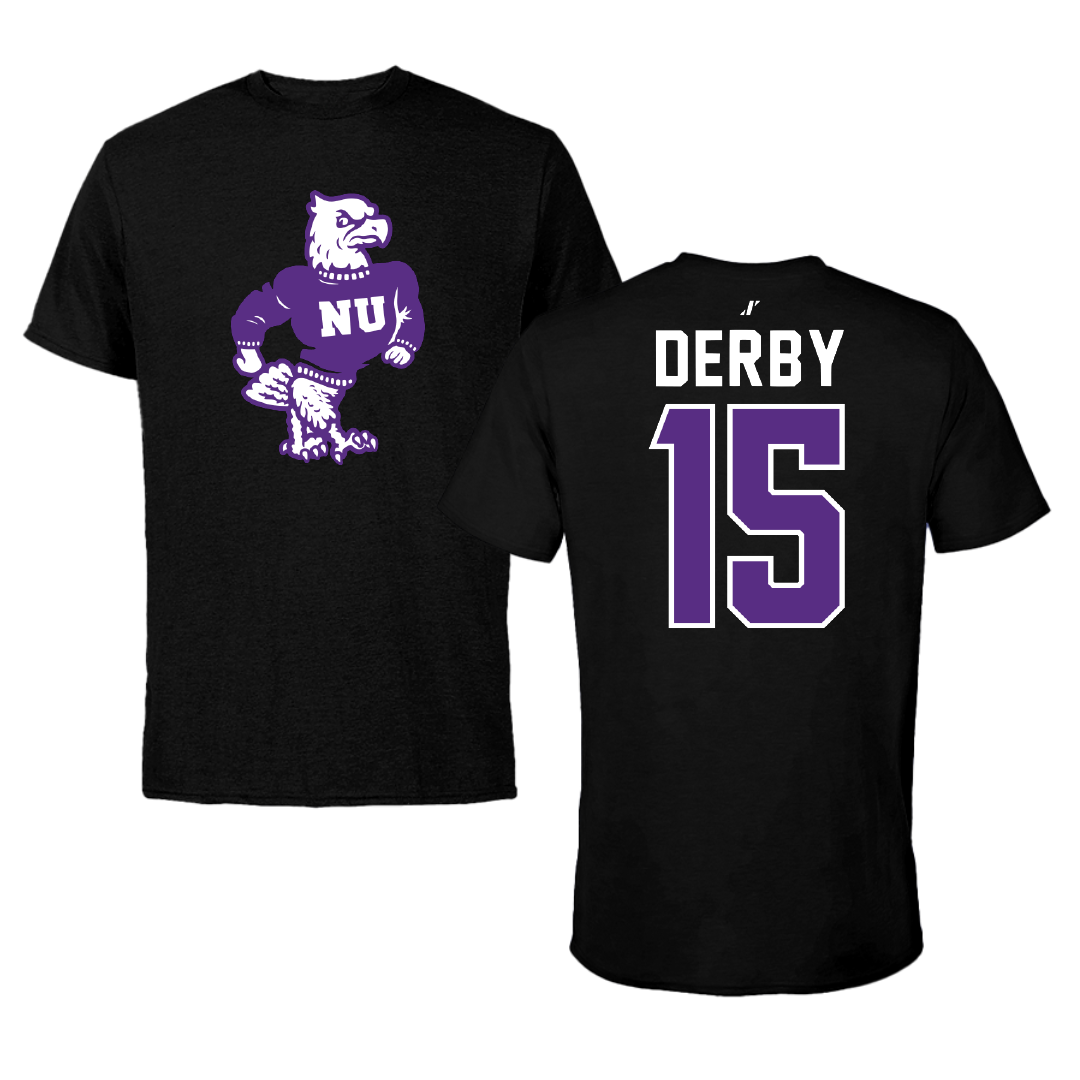 Niagara University Bowling Black Tee - #15 Abbie Derby