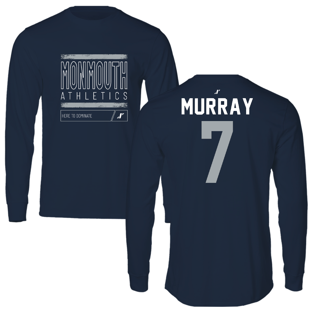 Monmouth University Basketball Navy Dominate Long Sleeve - #7 Isabella Murray
