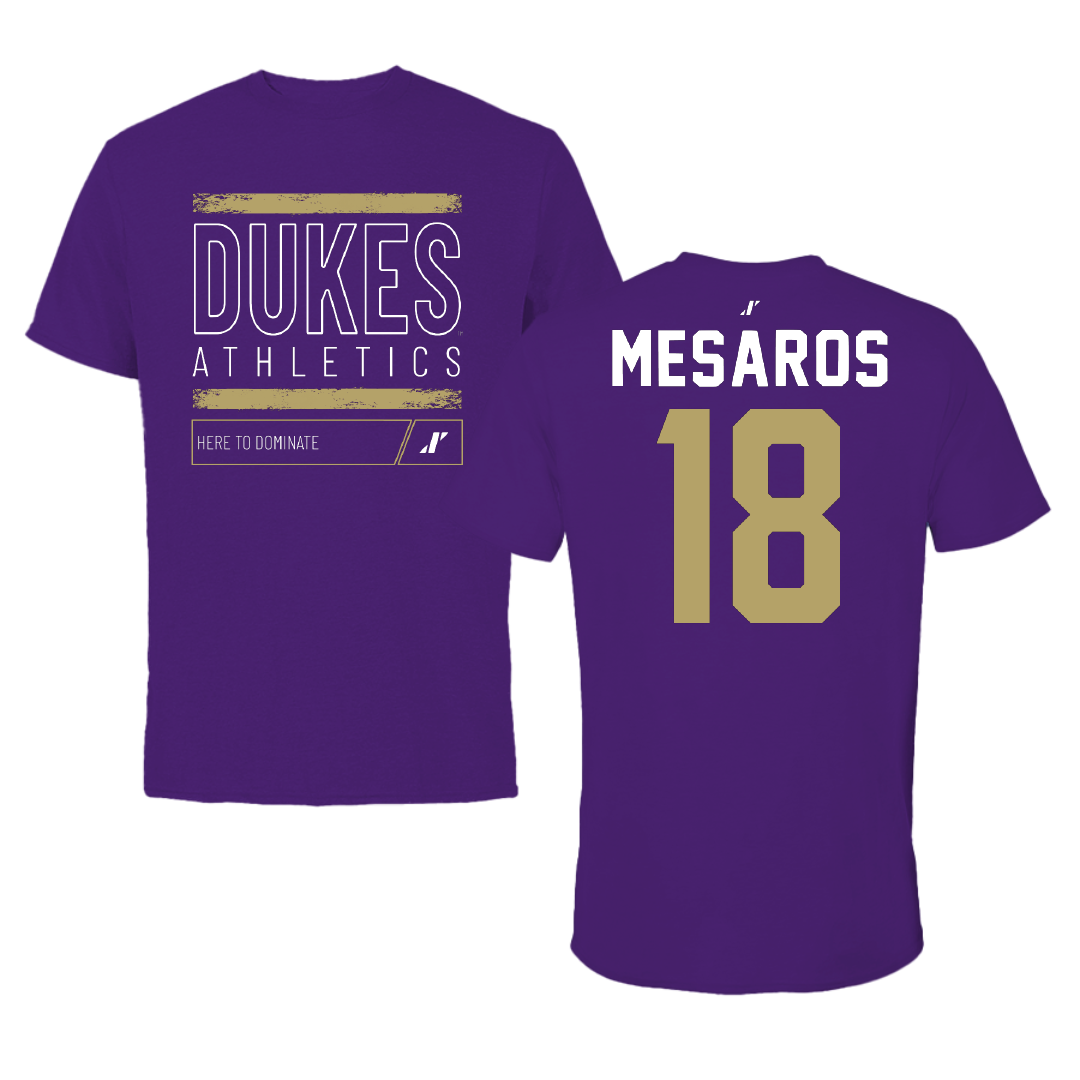 James Madison University Softball Purple Dominate Tee - #18 Morgan Mesaros