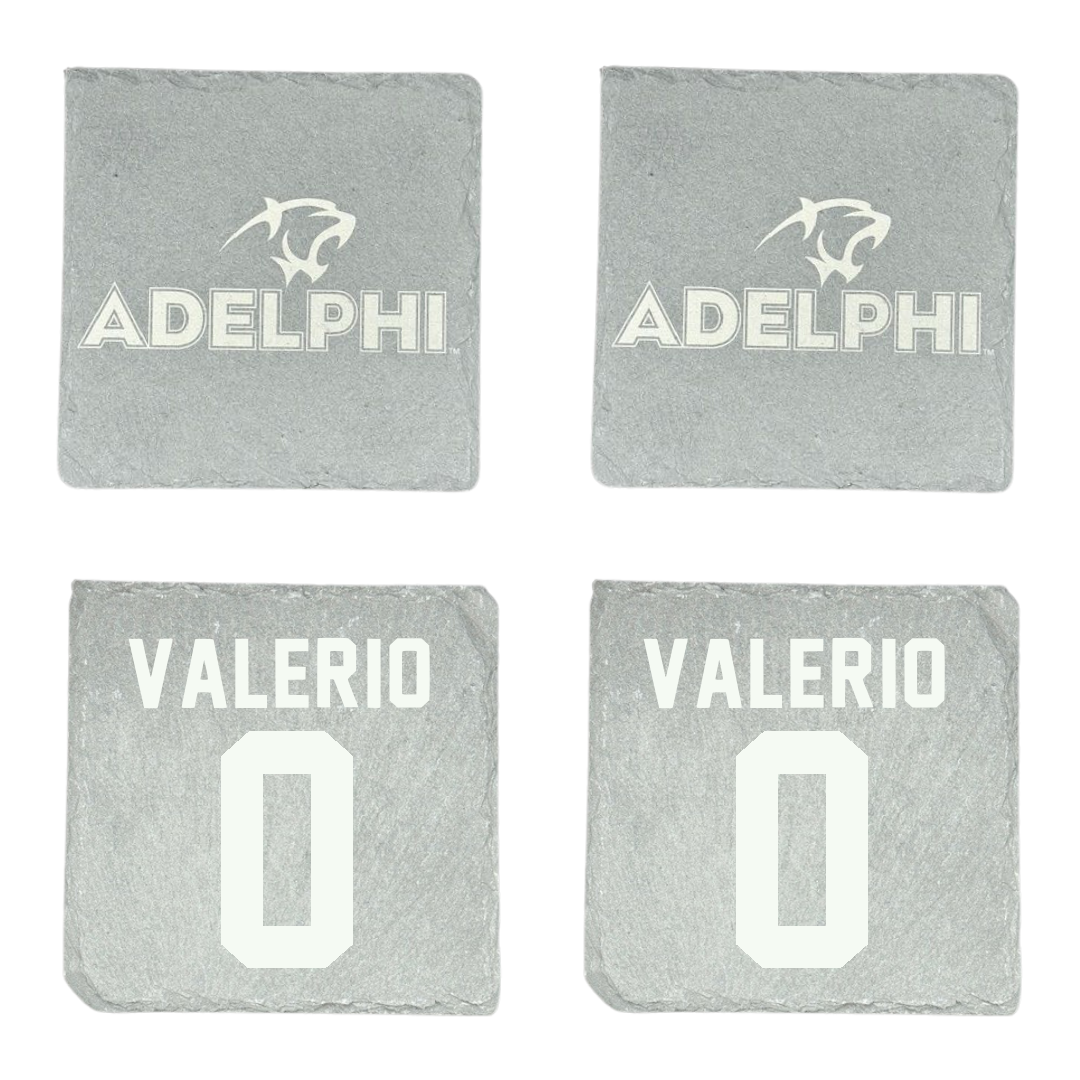 Adelphi University Lacrosse Stone Coaster (4 Pack)  - #0 Ajani Valerio
