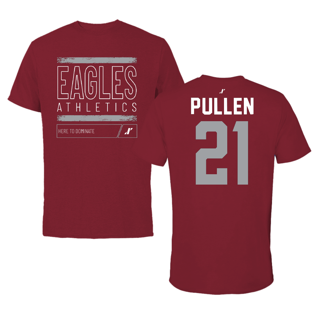 North Carolina Central University Football Cardinal Dominate Tee - #21 Josh Pullen