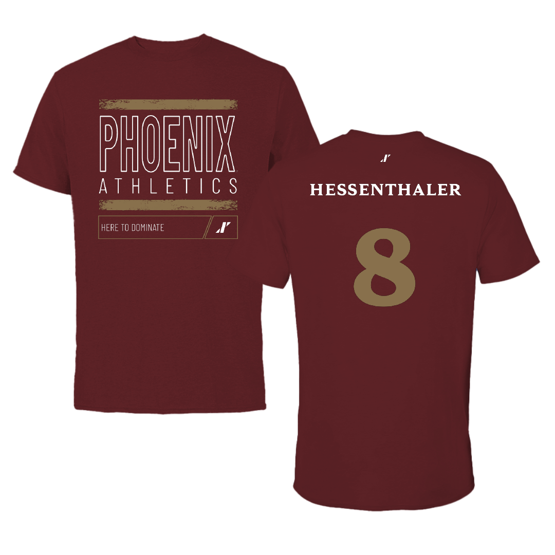 Elon University Softball Maroon Dominate Tee - #8 Greta Hessenthaler