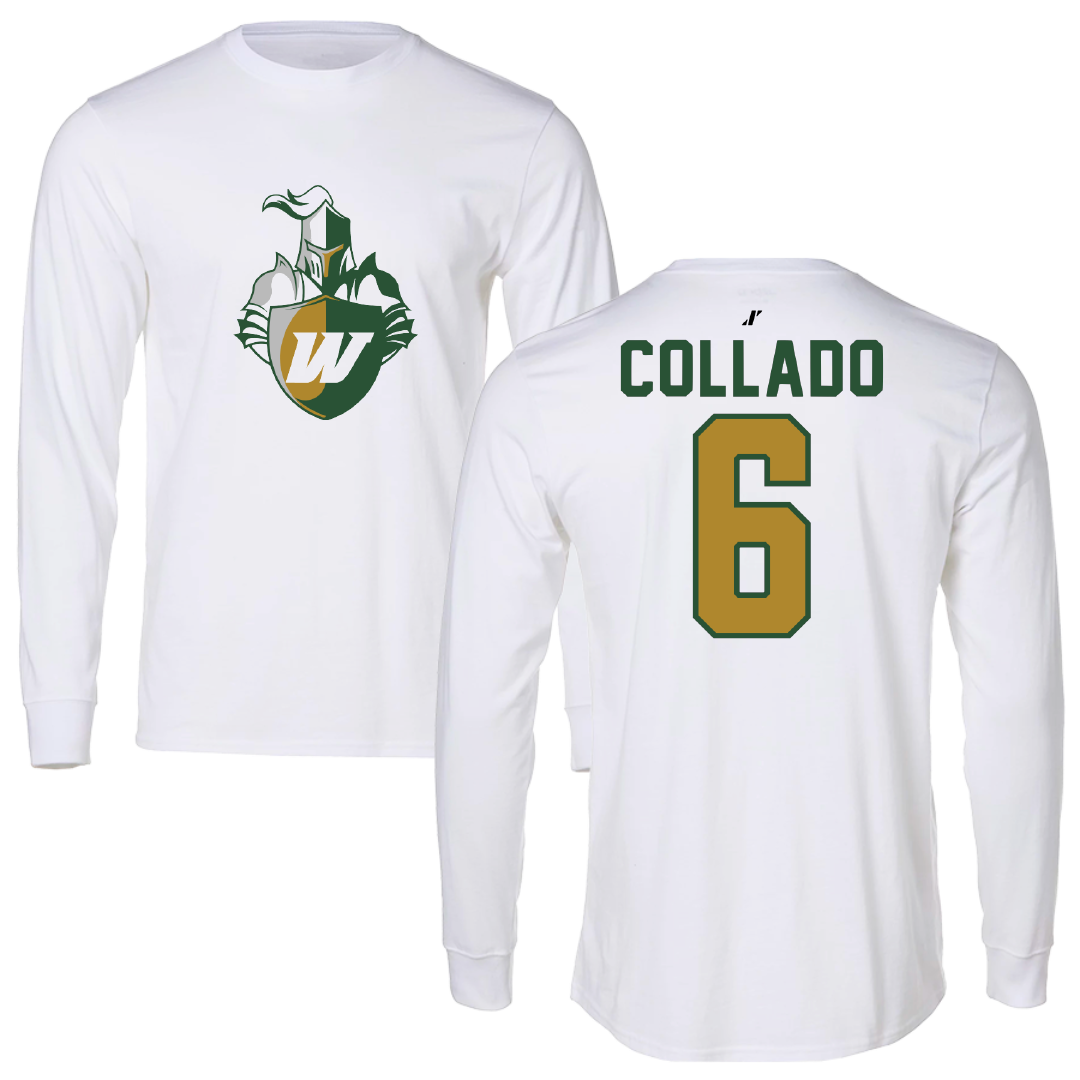 Webber International University Football White Long Sleeve - #6 Devin Collado