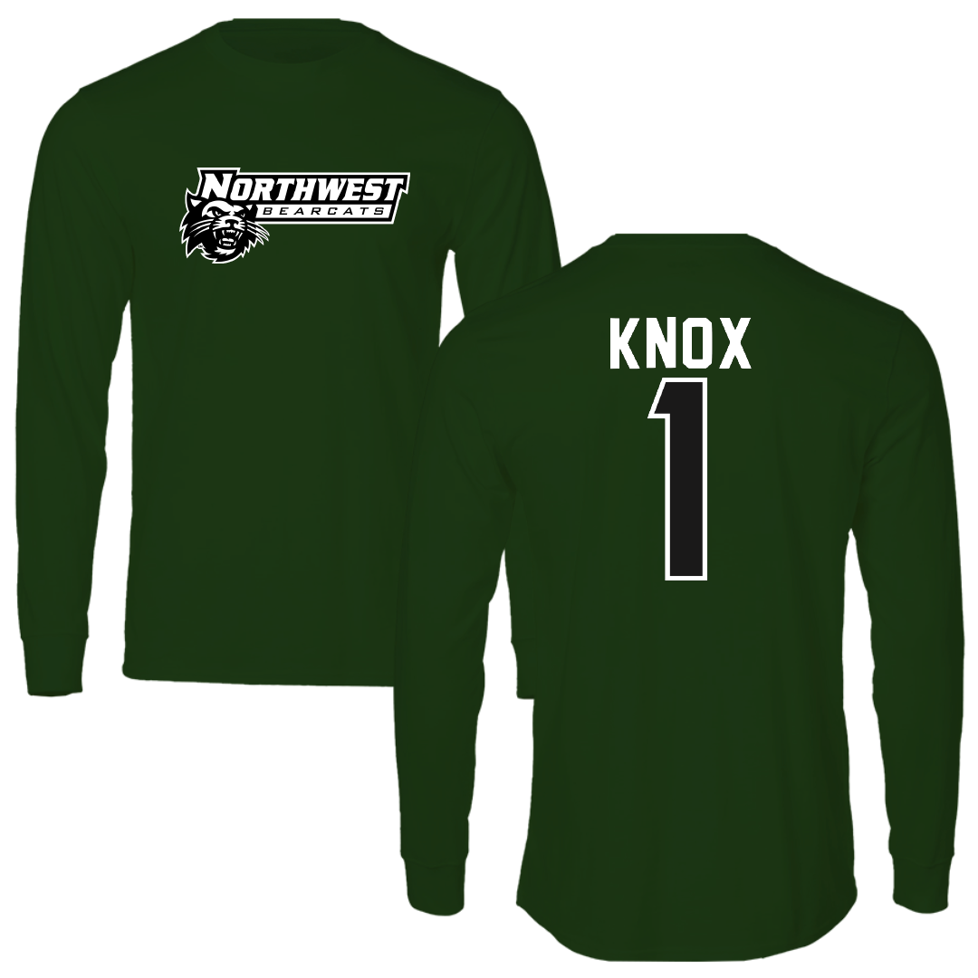 Northwest Missouri State University Basketball Forest Green Long Sleeve - #1 Emorie Knox