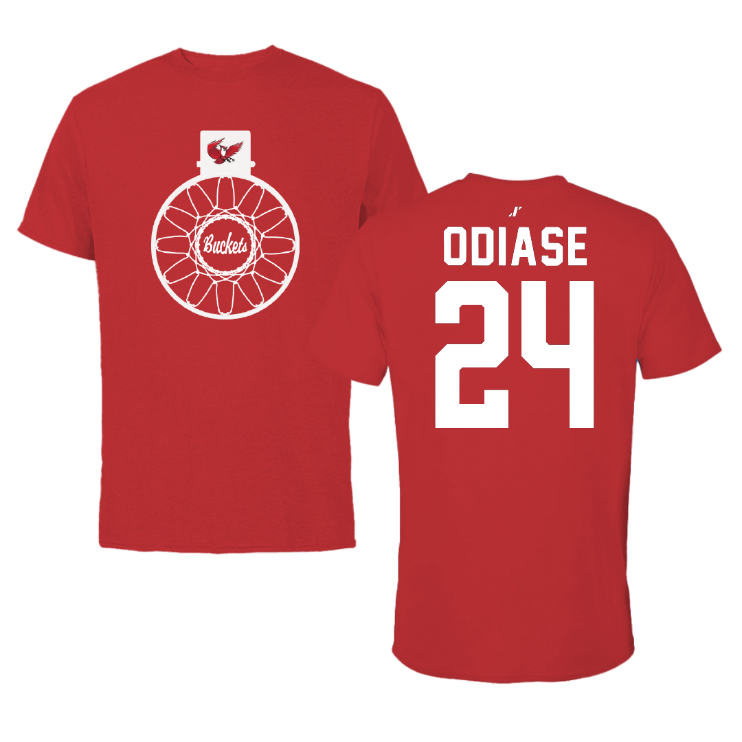 Keene State College Basketball Red Buckets Tee - #24 Wesley Odiase