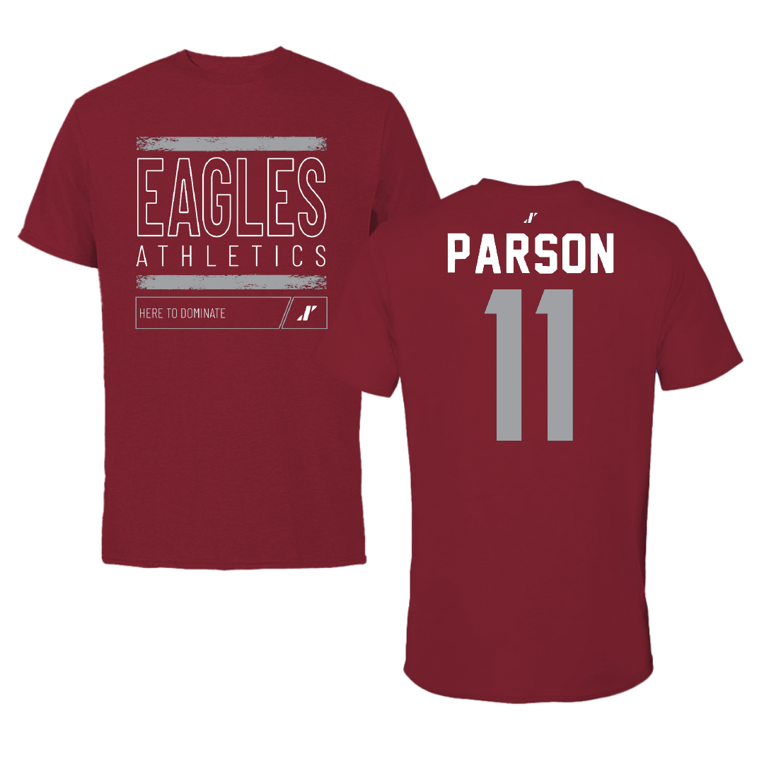 North Carolina Central University Basketball Cardinal Dominate Tee - #11 Isaac Parson