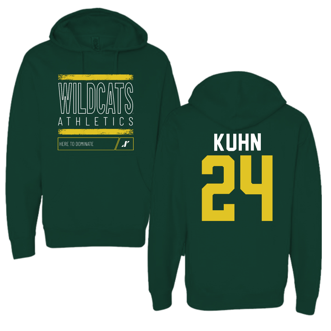 Northern Michigan University Basketball Forest Green Dominate Hoodie - #24 Makaylee Kuhn
