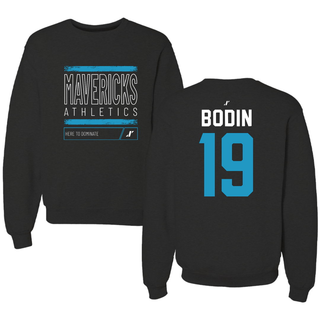 Mercy University Baseball Black Dominate Crewneck - #19 Joey Bodin