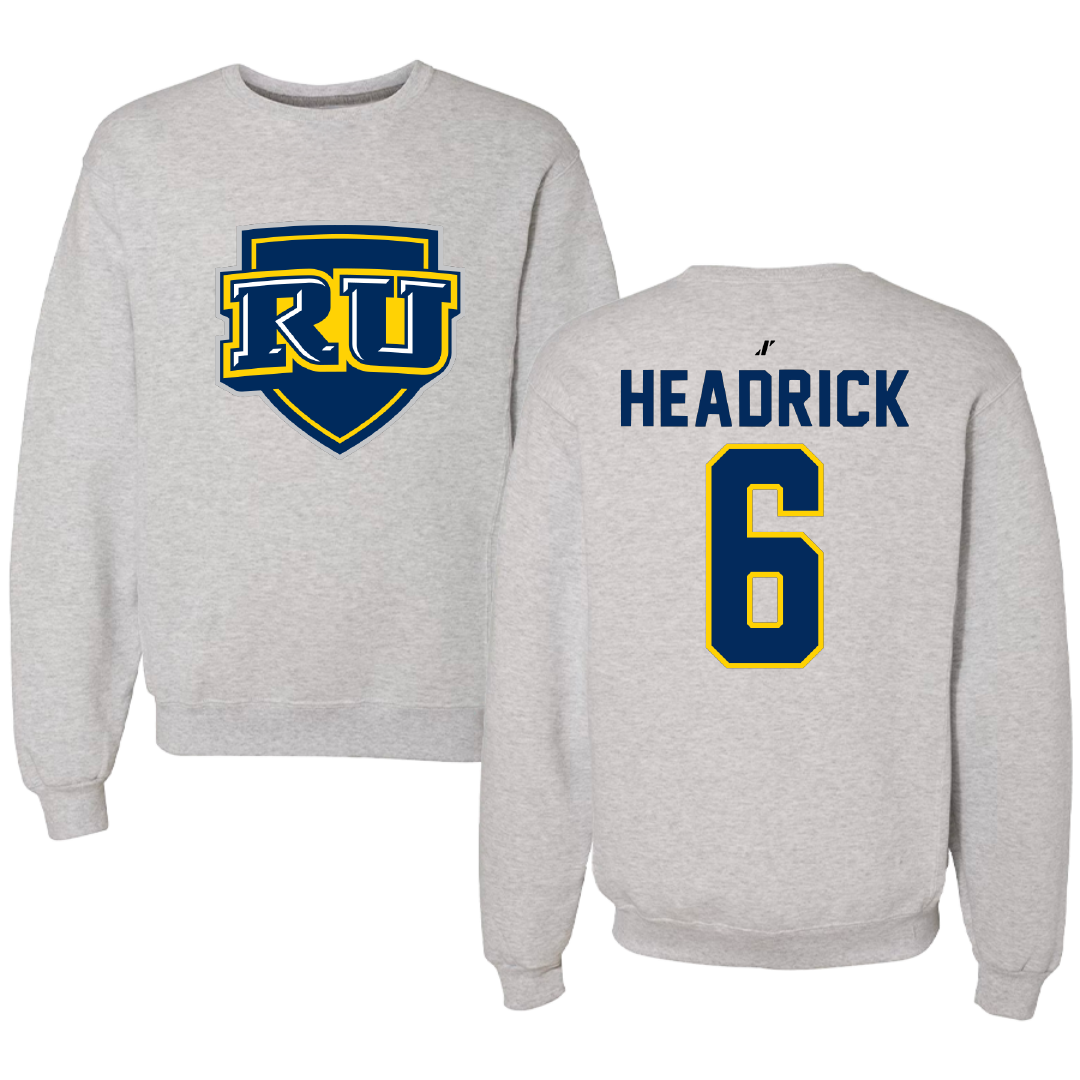 Regis University (Colorado) Baseball Light Gray Crewneck - #6 Grayson Headrick