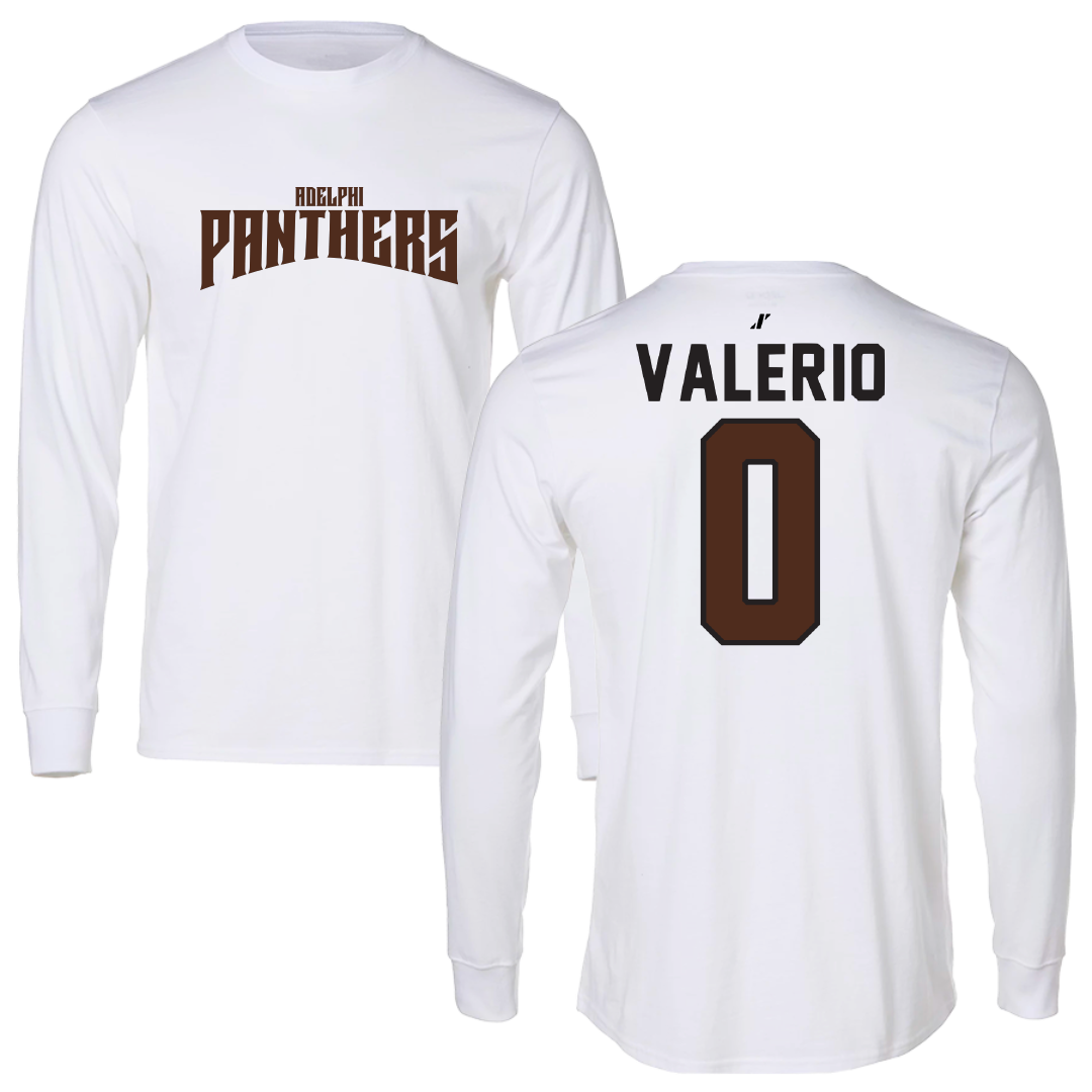 Adelphi University Lacrosse White Classic Long Sleeve - #0 Ajani Valerio