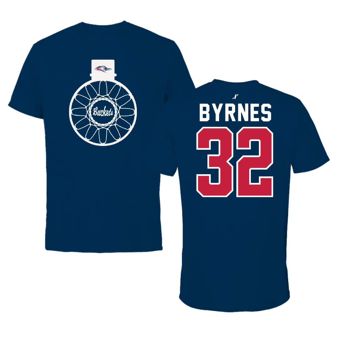 Metropolitan State University of Denver Basketball Navy Buckets Tee - #32 Amanda Byrnes