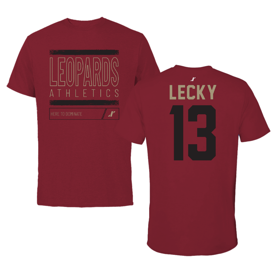 Lafayette College Softball Cardinal Dominate Tee - #13 Makayla Lecky