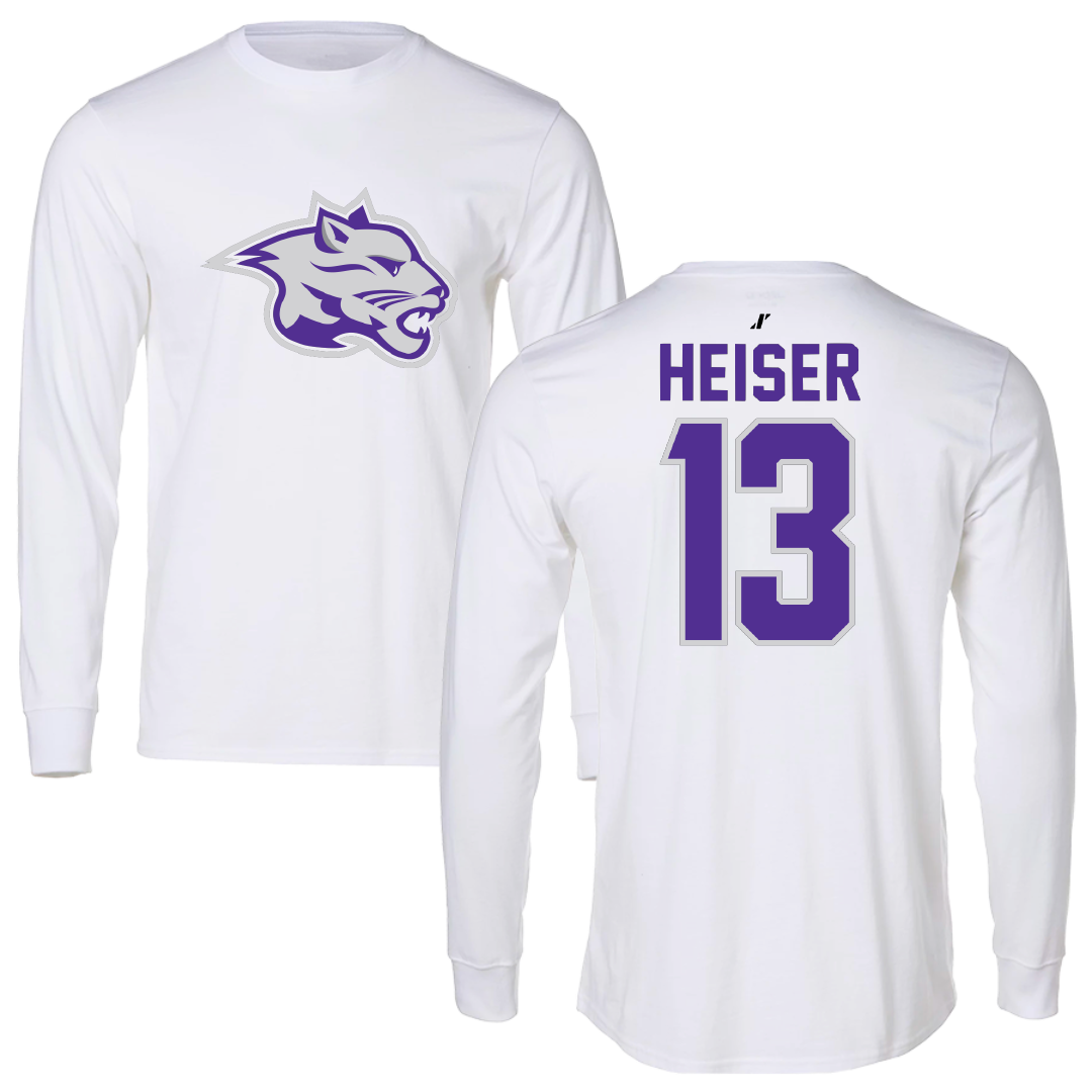 Young Harris College Lacrosse White Long Sleeve - #13 Addison Heiser