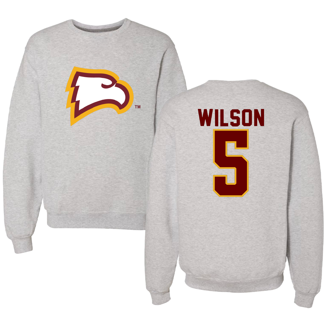 Winthrop University Baseball Gray Crewneck - #5 Ethan Wilson